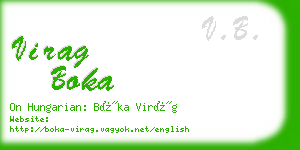 virag boka business card